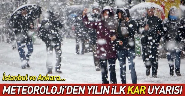 Hava durumu: Meteoroloji uyardı! Yılın ilk karı geliyor... İstanbul ve Ankara hava durumu