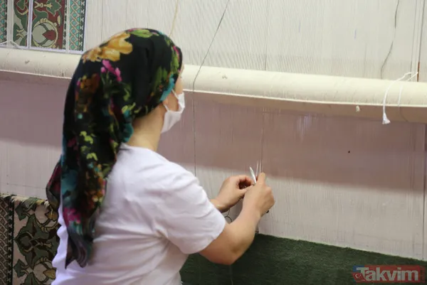 Yapımı bir yıl sürecek halıya tam tamına 20 milyon ilmek atılacak - 17
