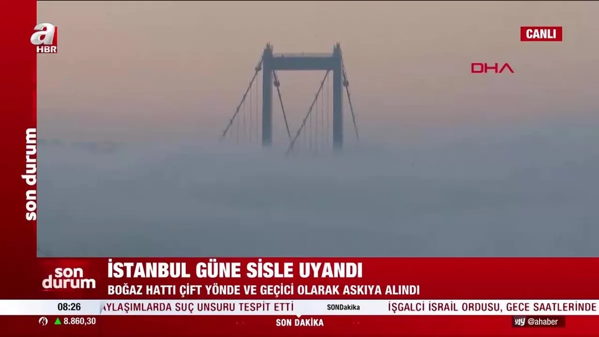 İstanbul’da yoğun sis!