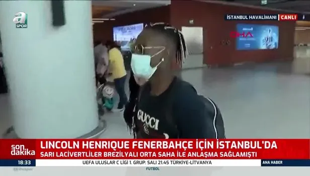 Fenerbahçe’nin yeni transferi Lincoln Henrique İstanbul’da