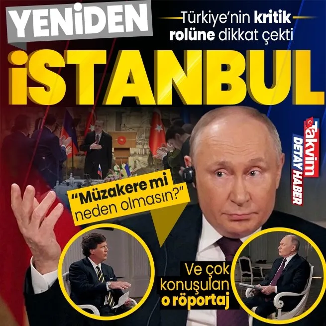 Putin Türkiyenin kritik rolüne dikkat çekti! Ukrayna ile müzakere sorusuna İstanbul vurgulu cevap: Neden tekrar yapılmasın?