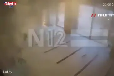 İran füzesinin Beerşeba'ya saldırı anı kamerada!