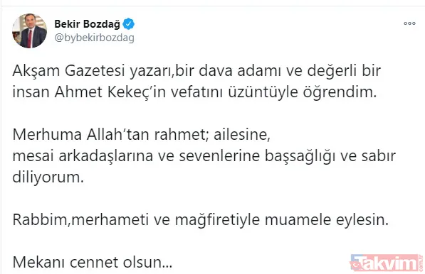 Ahmet Kekeç'in vefatının ardından başsağlığı dilekleri - 16