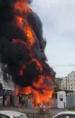 Sancaktepe'de korkutan yangın