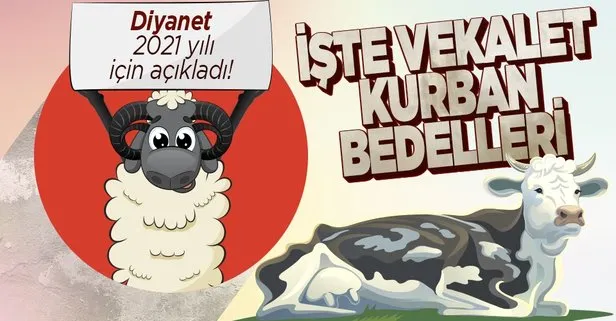 Diyanet vekalet kurban bedellerini açıkladı!