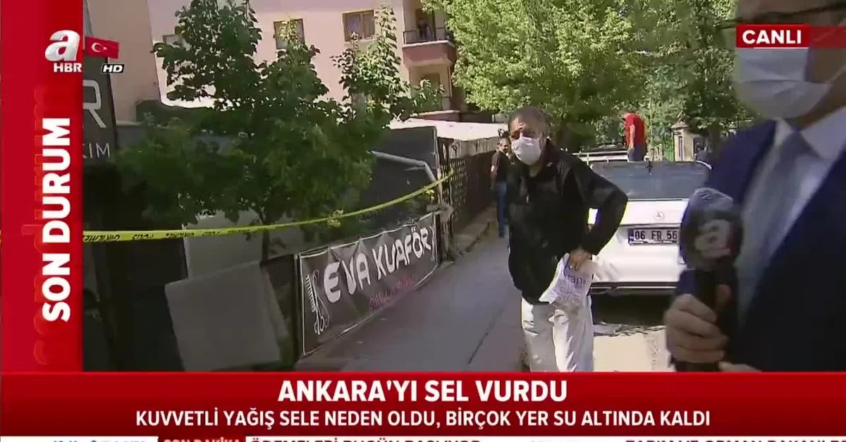 Ankara'da etkili olan sağanak nedeniyle 250 ev ve iş yeri su bastı, 1 kişi hayatını kaybetti!