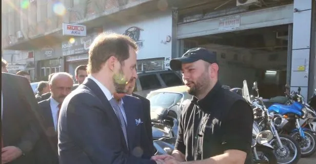 Bakan Albayrak'tan esnaf ziyareti