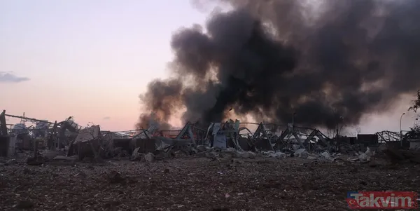 Beyrut'ta şiddetli patlama! Ortalık savaş alanına döndü... - 8