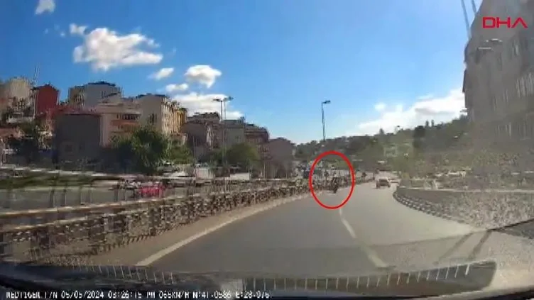 İZLE I Şişli’de motosikletlilerin kazası kamerada!