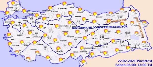 HAVA DURUMU | Meteorolojiden zirai don ve çığ uyarısı | 22 Şubat İstanbul'da hava nasıl olacak?-4