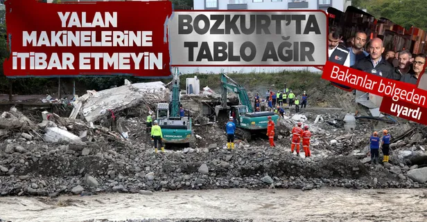 Bakanlar sel bölgesinden son durumu açıkladı! 'HES' iddialarına yalanlama