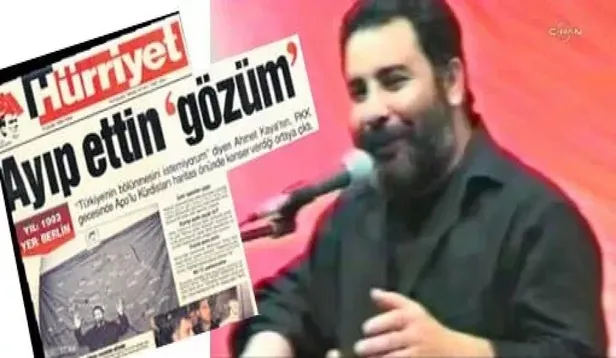 ''Vay Şerefsiz'' manşetinin mimarı Ertuğrul Özkök elebaşı Abdullah Öcalan'ın heykelini dikmek isteyenlerle halay çekti-3