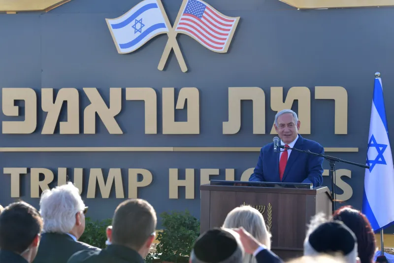 Golan'da "Ramat Trump" adı verilen yerleşim biriminin temeli atıldı - 3