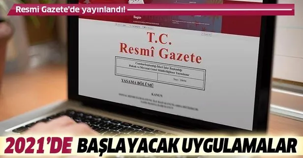 resmi gazete de yayinlandi 2021