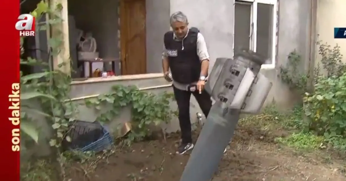 Son dakika: İşte Gence'deki sivilleri hedef alan Ermeni füzesi! A Haber görüntüledi