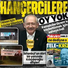 Kemalciler Ekrem’e kaybettirmek için saha çalışmalarına başladı! İstanbul’da Kılıçdaroğlu fotoğraflı ‘Hançercilere oy yok’ afişleri