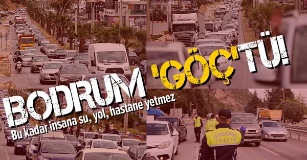 Tam kapanma öncesi Bodrum'a akın ettiler! Bu kadar insana su, yol, hastane yetmez-1