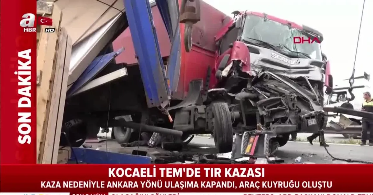 TEM'de feci kaza! Ankara yönü ulaşıma kapandı