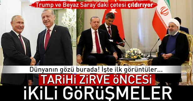 Son dakika: Tarihi zirve öncesi Başkan Erdoğan'dan ikili görüşmeler