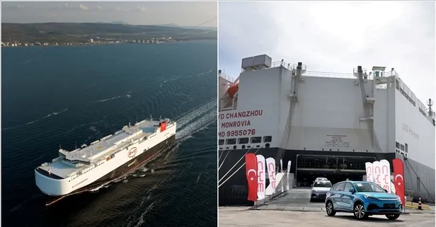 7 bin araçlık sevkiyat! BYD'nin araç gemisi "BYD CHANGZHOU" Türkiye'ye ulaştı