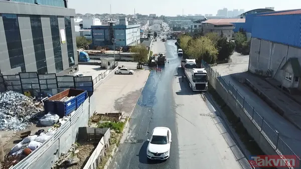 İstanbul'da korkutan görüntü! Mavi su rögardan fışkırdı - 9