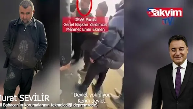 Ali Babacan'ın korumaları tekmelerle saldırmıştı! Depremzede Murat Sevilir'den takvim.com.tr'ye açıklamalar