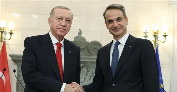 Başkan Erdoğan'dan Külliye'de kritik kabul: Yunanistan Başbakanı Kiryakos Miçotakis Ankara'da