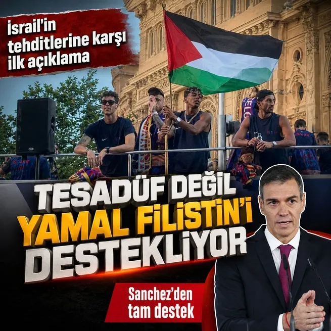 Lamine Yamal’dan İsrail’e Filistin cevabı: Pedro Sanchez’den tam destek