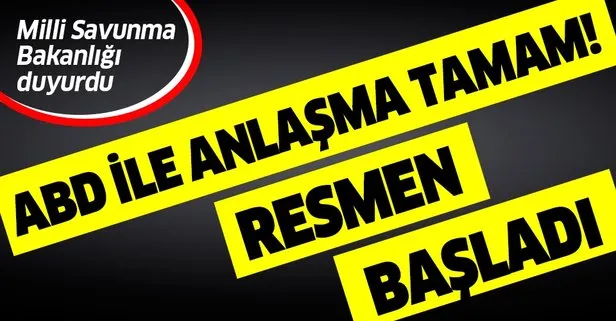 MSB: ABD ile ortak kurulum başladı