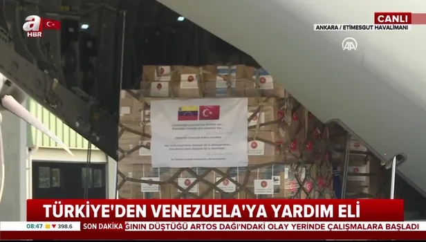 Son dakika: Türkiye'den Venezuela'ya Kovid-19'la mücadele için tıbbi yardım desteği