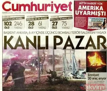 FETÖ'nün Cumhuriyet'e attırdığı terör manşetlerinden bazıları - 21