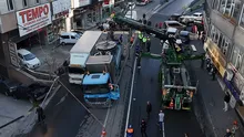 Güngörende İSKİ çalışma yaparken yol çöktü!