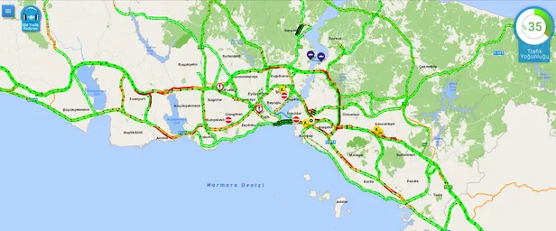 İstanbul'da trafik yoğunluğu arttı! İstanbul trafiğinde son durum-1