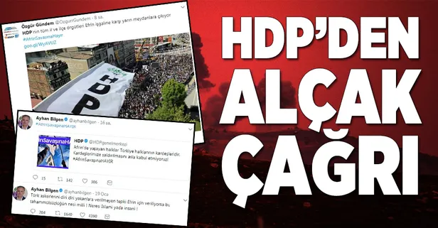 HDP'den alçak çağrı!