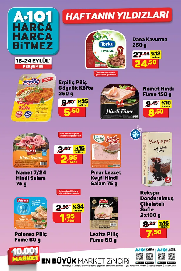 A101 10 TL üzeri alışverişte şahane indirim duyurusu! 21 üründe 24 Eylül'e kadar yüzde 53 indirim olacak!-6