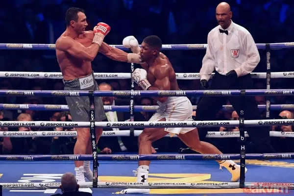 Anthony Joshua - Wladimir Klitschko maçı nefes kesti! - 41
