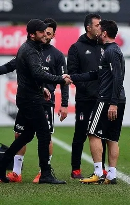 Ünlü oyuncu Beşiktaş antrenmanında!
