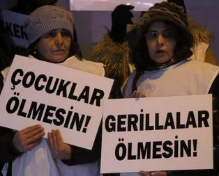 PKK sevici dernekten Gerillalar ölmesin eylemi