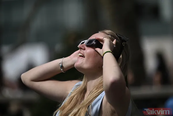 2024 yılının ilk tam Güneş tutulması ABD'de gerçekleşti | Milyonlarca kişi yakından takip etti! İşte o renkli anlar... - 43