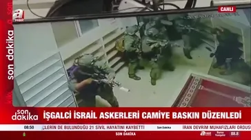 İşgalci İsrail güçlerinden camiye baskın