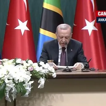 Başkan Erdoğan ve Tanzanya Cumhurbaşkanı Hassan’dan ortak açıklama!