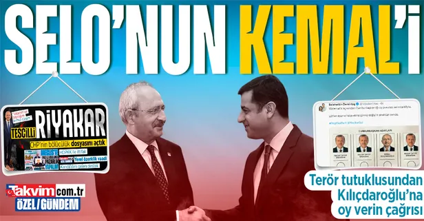 Terör tutuklusu Selahattin Demirtaş'tan Kemal Kılıçdaroğlu'na oy verin çağrısı!