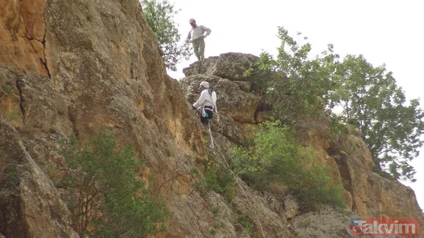 Babasından öğrendi! 150 metre yükseklikteki kayalardan topladığı balı 1000 TL'ye satıyor - 8