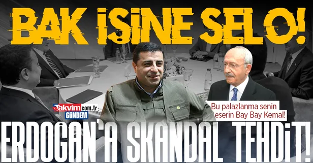Terörden tutuklu HDP'li Selahattin Demirtaş'tan Kılıçdaroğlu'na destek Başkan Erdoğan'a tehdit!