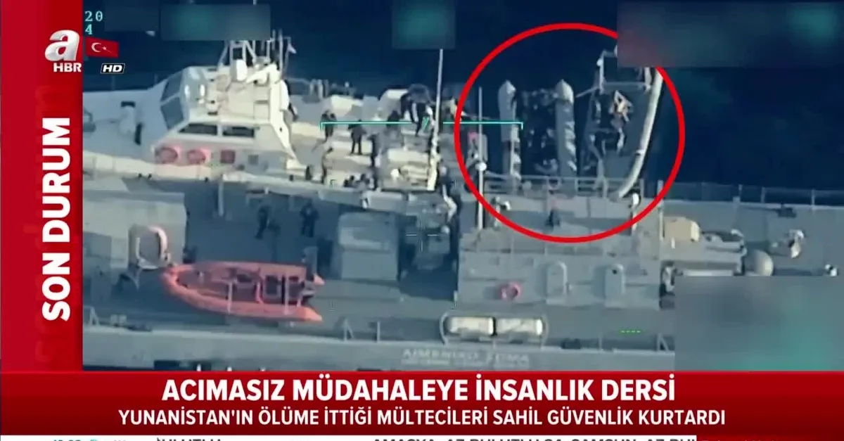 Yunanistan mültecileri ölüme itti! O anlar Türk İHA'sı tarafından görüntülendi