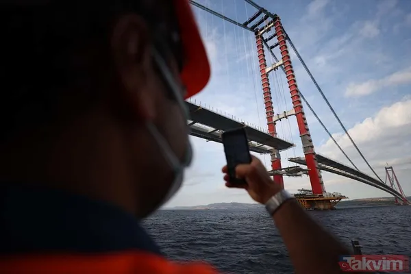 1915 Çanakkale Köprüsü 318 metre yükseklikten görüntülendi - 6
