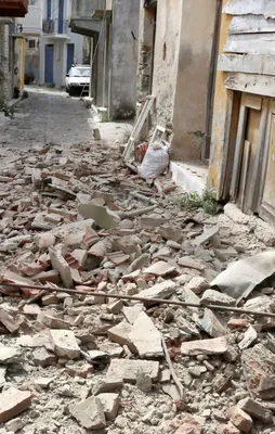 Deprem sonrası Midilli Adası'ndan ilk görüntüler!