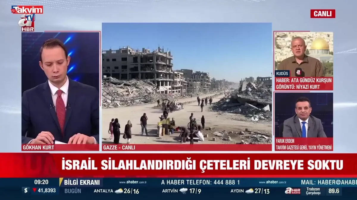 Katil İsrail Gazze'de silahlandırdığı çeteleri devreye soktu