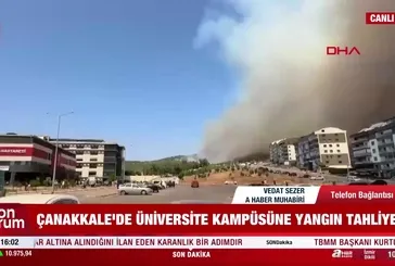 Çanakkale'de 2 bölgede orman yangını