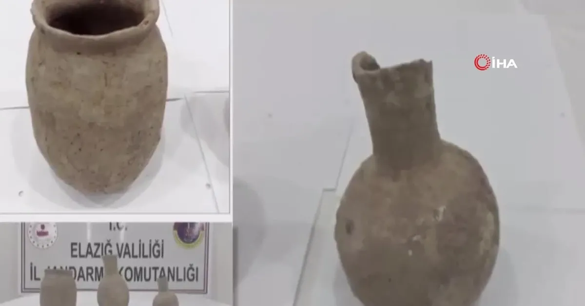 Elazığ'da Roma dönemine ait küp ve testiler ele geçirildi